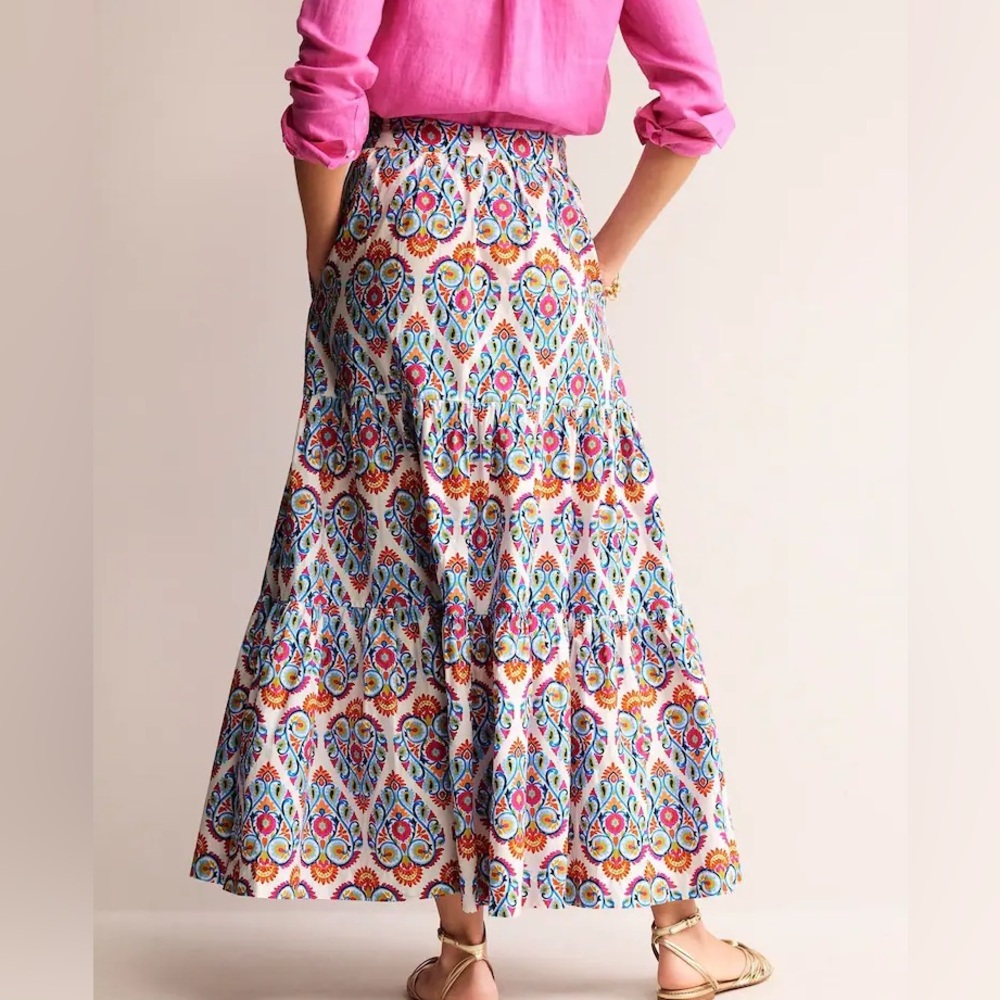 Boden Multicolor Maxi Skirt